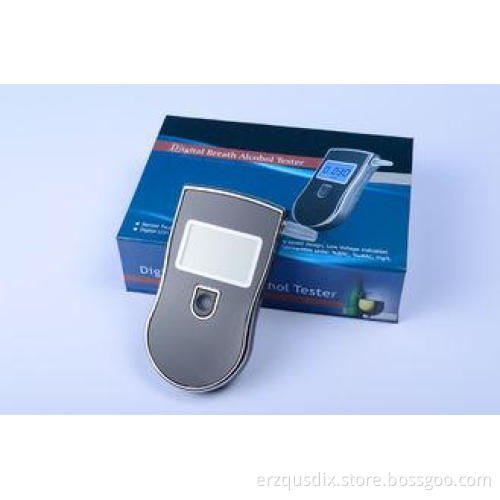 Five Mouthpieces Exchangable Blue Backlight Breathalyzer Al
